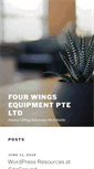 Mobile Screenshot of fourwingsequip.com